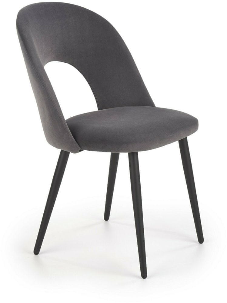 Halmar Jedálenská stolička K384, sivá